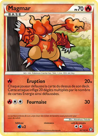 Image de la carte Pokemon Magmar 42/102