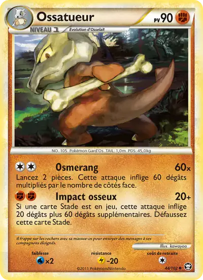Image de la carte Pokemon Ossatueur 44/102