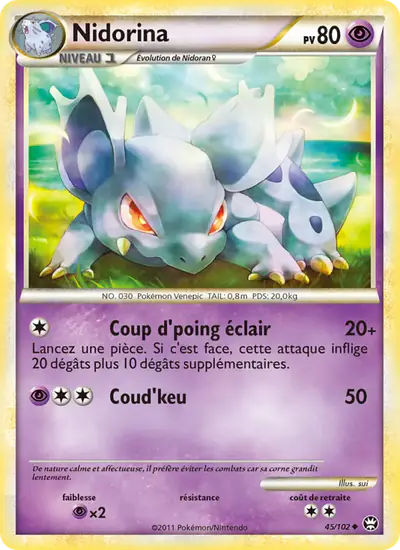 Image de la carte Pokemon Nidorina 45/102