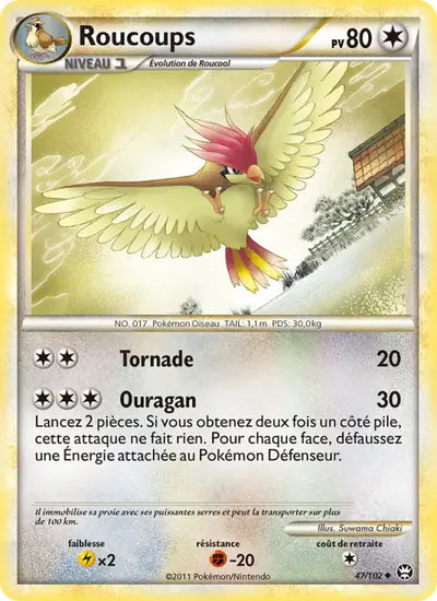 Image de la carte Pokemon Roucoups 47/102