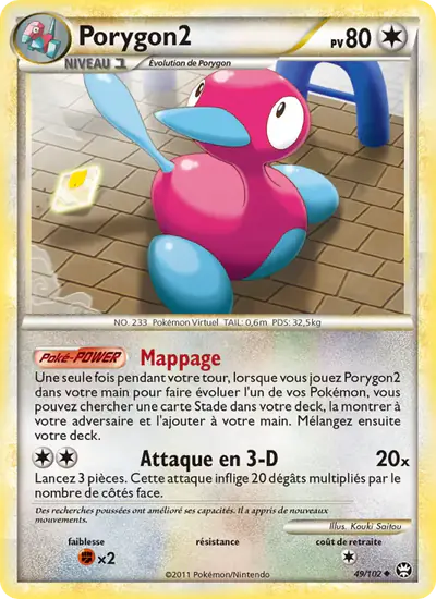 Image de la carte Pokemon Porygon2 49/102