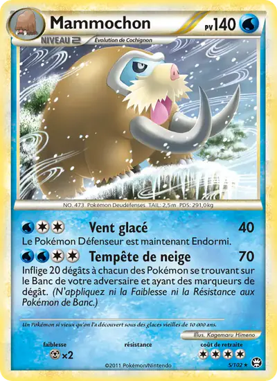 Image de la carte Pokemon Mammochon 5/102