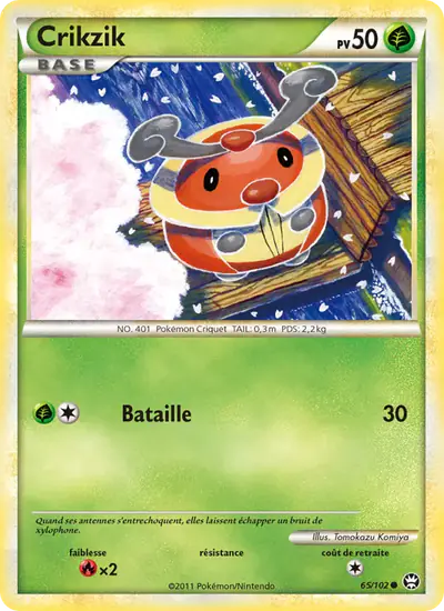 Image de la carte Pokemon Crikzik 65/102