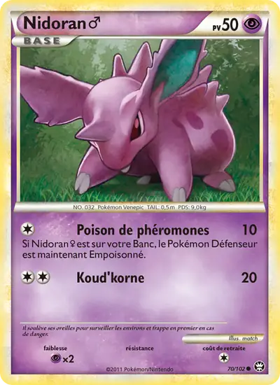 Image de la carte Pokemon Nidoran ♂ 70/102
