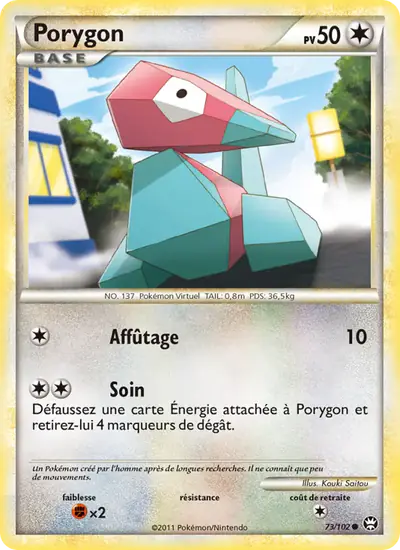 Image de la carte Pokemon Porygon 73/102