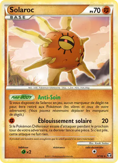 Image de la carte Pokemon Solaroc 9/102