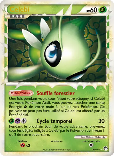 Image de la carte Pokemon Celebi 92/102