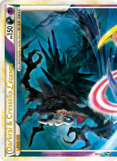 Image de la carte Pokemon Darkrai & Cresselia LÉGENDE 99/102