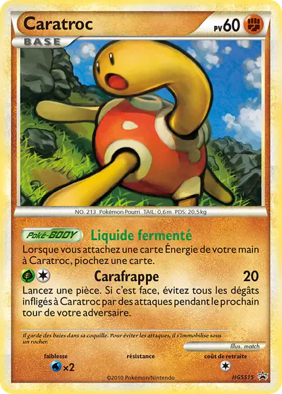 Image de la carte Pokemon Caratroc HGSS15/25