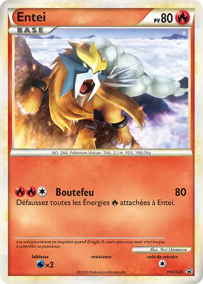 Image de la carte Pokemon Entei HGSS20/25