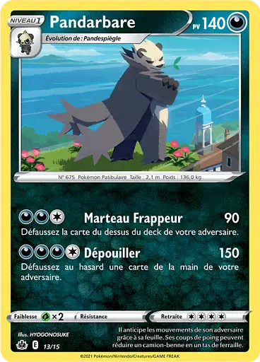 Image de la carte Pokemon Pandarbare 13/15