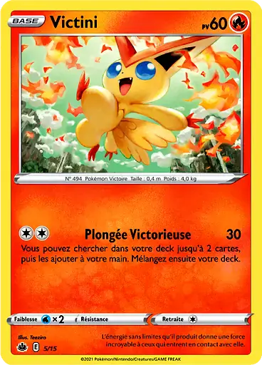 Image de la carte Pokemon Victini 5/15