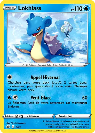 Image de la carte Pokemon Lokhlass 6/15
