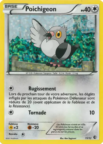 Image de la carte Pokemon Poichigeon 11/12