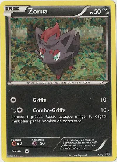Image de la carte Pokemon Zorua 9/12