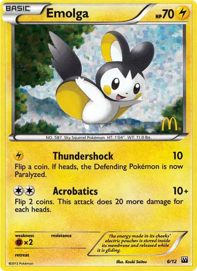 Image de la carte Pokemon Emolga 6/12
