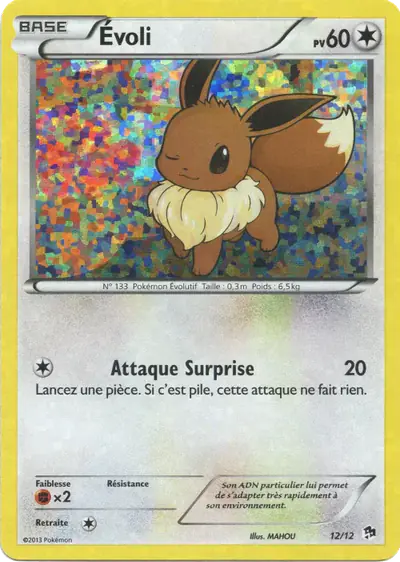 Image de la carte Pokemon Évoli 12/12