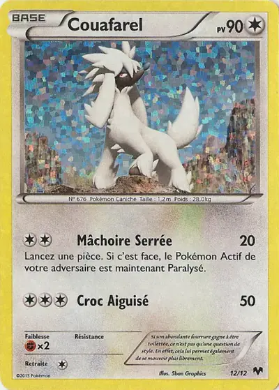 Image de la carte Pokemon Couafarel 12/12