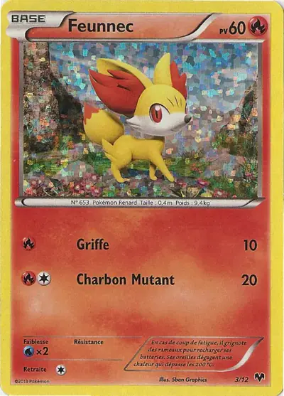 Image de la carte Pokemon Feunnec 3/12