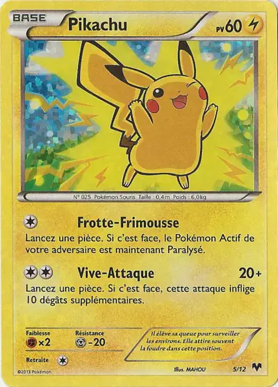 Image de la carte Pokemon Pikachu 5/12