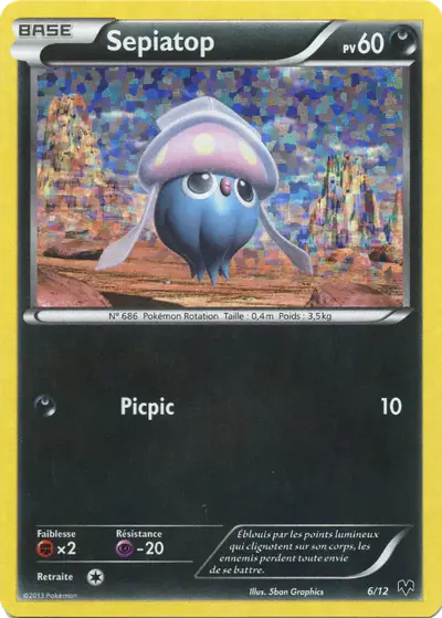 Image de la carte Pokemon Sepiatop 6/12