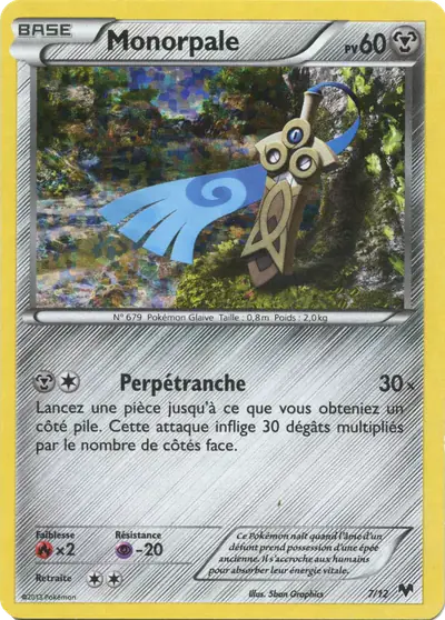 Image de la carte Pokemon Monorpale 7/12