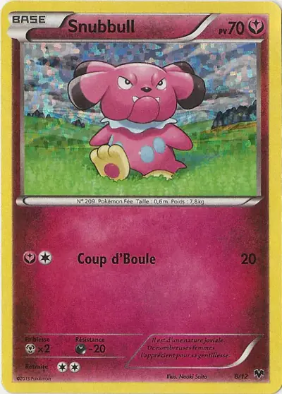 Image de la carte Pokemon Snubbull 8/12