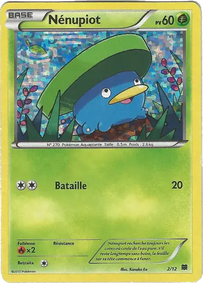 Image de la carte Pokemon Nénupiot 2/12