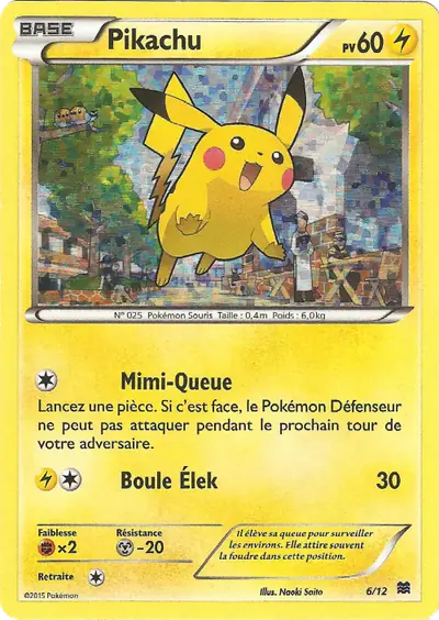 Image de la carte Pokemon Pikachu 6/12