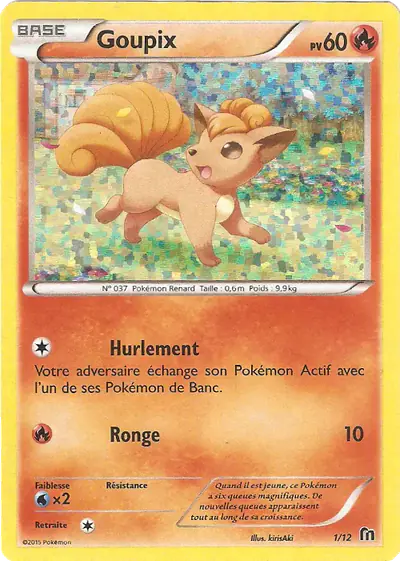 Image de la carte Pokemon Goupix 1/12