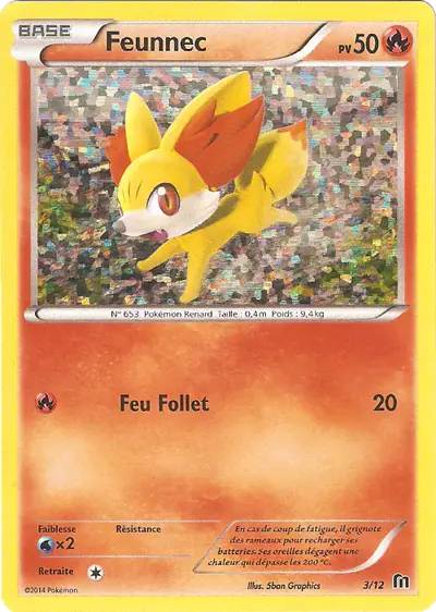 Image de la carte Pokemon Feunnec 3/12