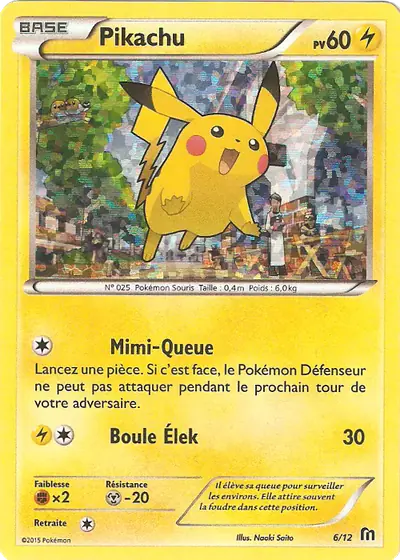 Image de la carte Pokemon Pikachu 6/12