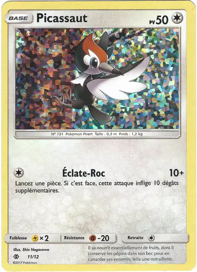 Image de la carte Pokemon Picassaut 11/12