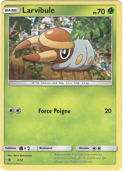 Image de la carte Pokemon Larvibule 2/12