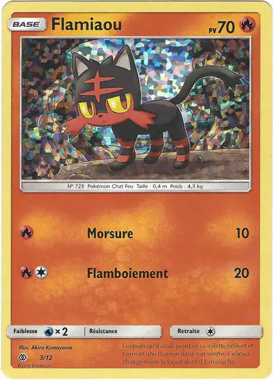 Image de la carte Pokemon Flamiaou 3/12