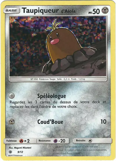 Image de la carte Pokemon Taupiqueur d'Alola 9/12