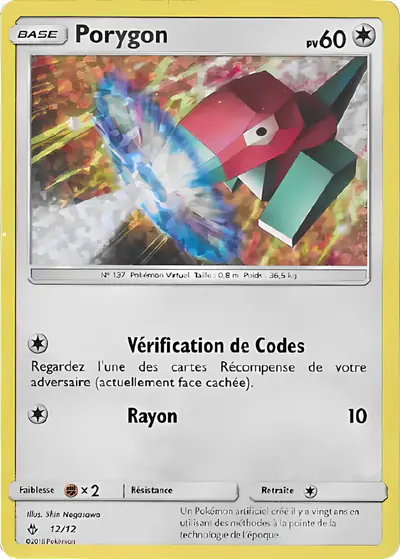 Image de la carte Pokemon Porygon 12/12