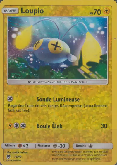Image de la carte Pokemon Loupio 19/40