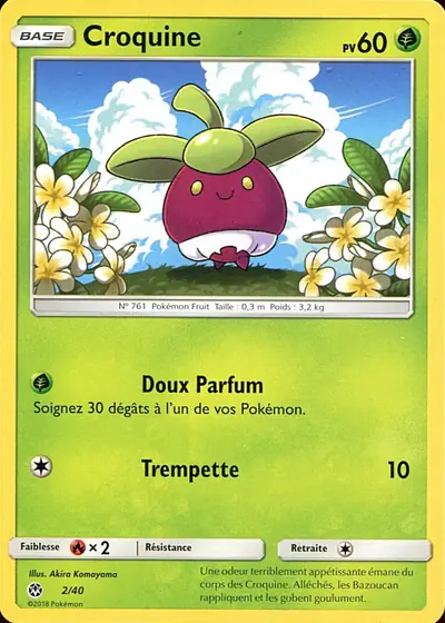 Image de la carte Pokemon Croquine 2/40