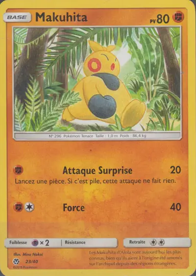 Image de la carte Pokemon Makuhita 23/40