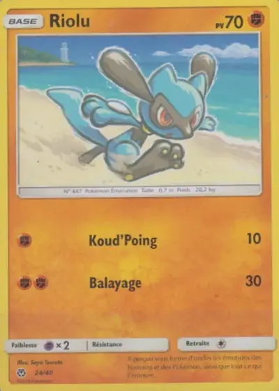 Image de la carte Pokemon Riolu 24/40