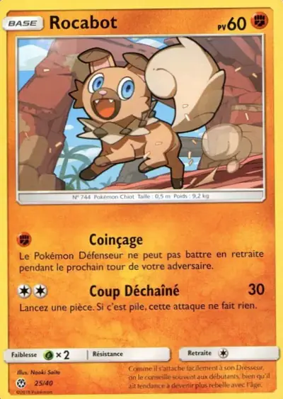 Image de la carte Pokemon Rocabot 25/40