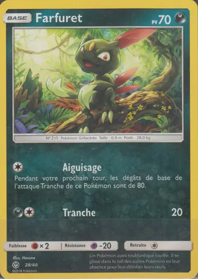 Image de la carte Pokemon Farfuret 28/40