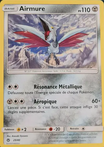 Image de la carte Pokemon Airmure 29/40