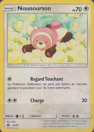 Image de la carte Pokemon Nounourson 40/40