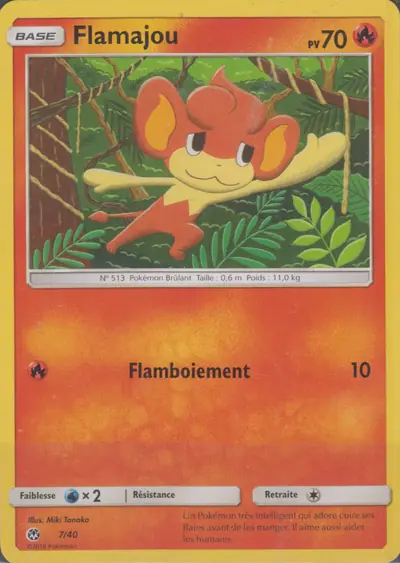 Image de la carte Pokemon Flamajou 7/40