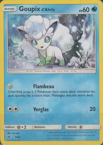 Image de la carte Pokemon Goupix d'Alola 9/40