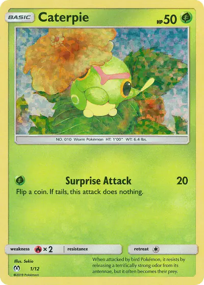 Image de la carte Pokemon Chenipan 1/12