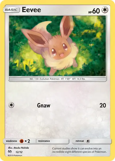 Image de la carte Pokemon Eevee 12/12