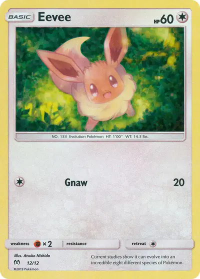 Image de la carte Pokemon Évoli 12/12